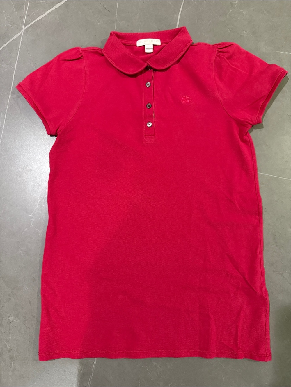 Burberry Girls' Polo Dress shirt with Collared Neck